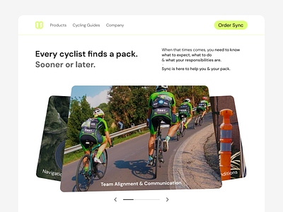 Product Features cyclist daily ui features landing page layout map navigation photo grid product detail redesign responsive design route slider ui ui design ux design web design