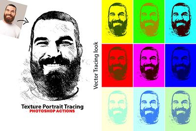 Texture Portrait Tracing Plugin texture