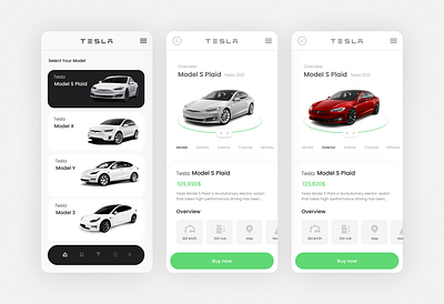 Tesla Mobile App figma graphic design mobile app mobile app design mobile ui tesla ui ux ui