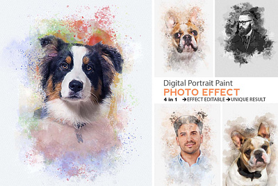 Digital Portrait Paint Photo Effect photo editing