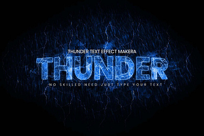 Thunder Text Effect Maker neon sign