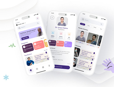 Doctor Appointment Ui Kit Design appointment booking booking detail branding doctor ecommerce graphic design healthcare logo medical care mobile motion graphics patient app schedule ui uiux