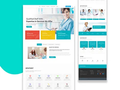 Healthcare Landing page | Medical Website consultation website diagnosis doctor health monitoring website health website health website ui healthcare hospital website landing page medical care medical landing page medical website medical website design medical website ui medicine online platform pharmacy website landing page startup website design
