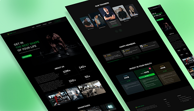 Sport Web&Mobile design graphic design ui