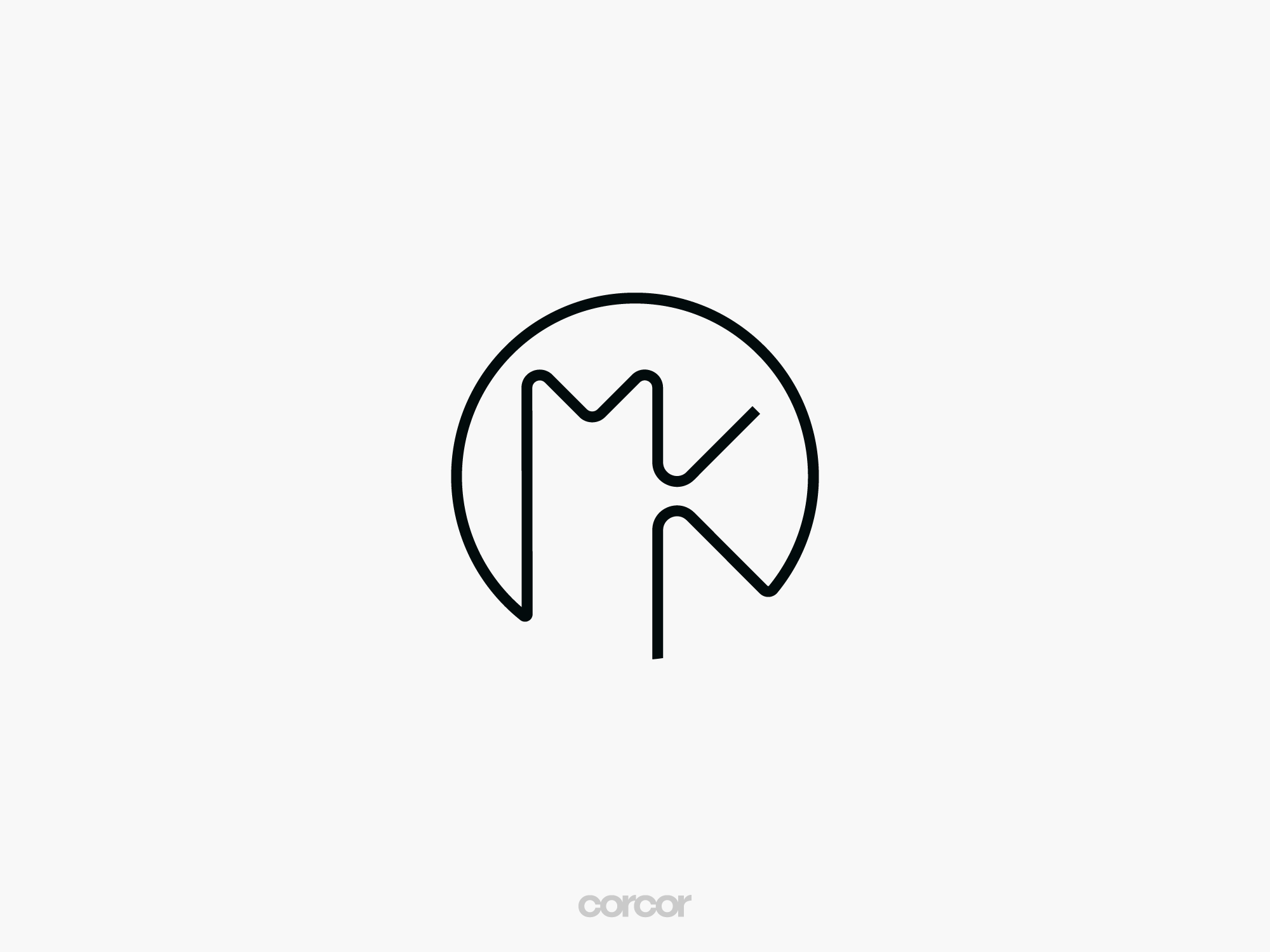 A Monogram of letters M and K branding female lifecoach logo logo for sale minimal mk monogram