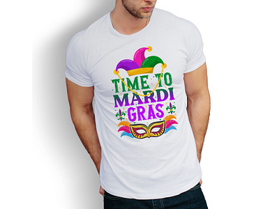 Mardi gras t-shirt design || T-shirt design beer branding carnival clothing design free mockup graphic design illustration logo lushian mans t shirt mardi gras nola party print t shirt t shirt design time to mardigras ui united state