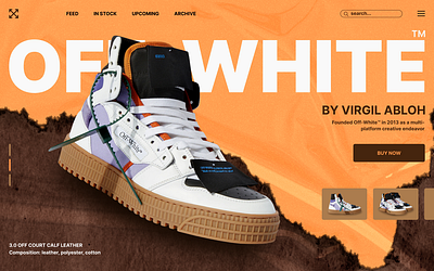 Web design sneaker website branding graphic design ui ux website