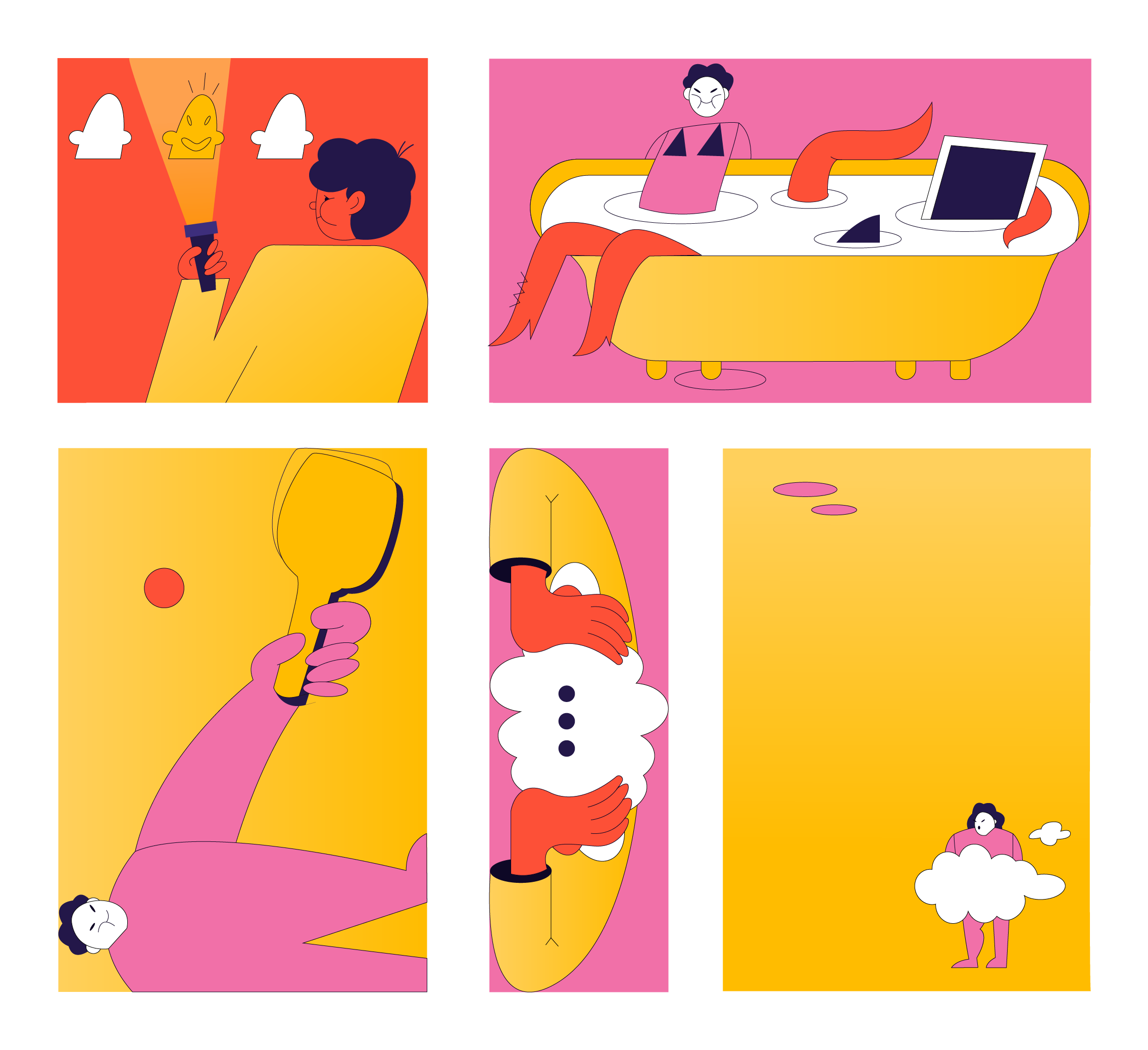 Illustration branding design illustration logo