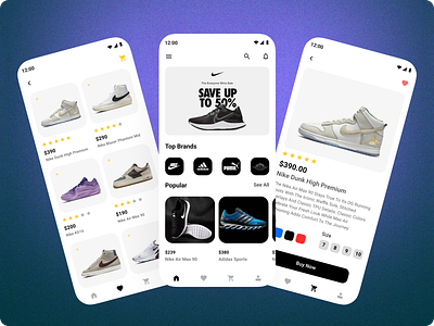 Shoes App Ui Design
