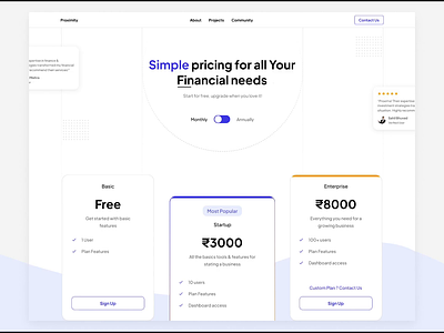 #30 Pricing clean concept dailyui design illustration landing page landing page design minimal minimal landing page design pricing subscription subscription page design ui userexperience website design