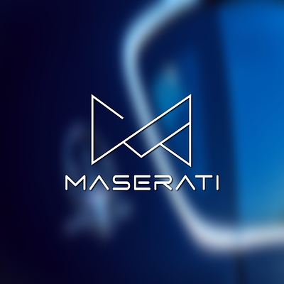This is a logo maserati. 3d animation graphic design logo motion graphics ui