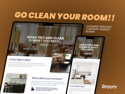 CLEAN YOUR ROOM!! brand branding landing landing page ui uiux ux web design webdesign website