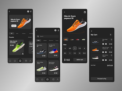 E-Commerce Mobile App design ecommerce footwear mobile ui ux