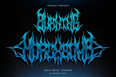 Morexbomb | Heavy Metal Font band black metal blackletter custom font custom logo dark death metal display font heavy metal metal metal band metal font metal typeface poster