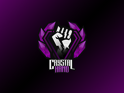 Crystalhand - Mascot Logo Design branding design graphic design illustration logo logo design vector