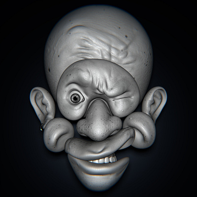 Old-Bald 3dart 3dillustration animation b3d blender3d character eeveerender motiongraphics