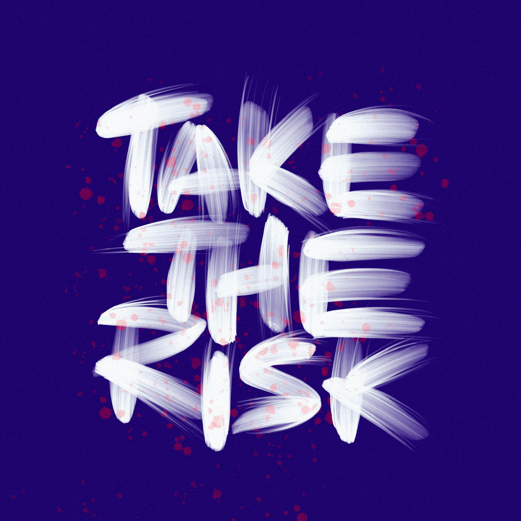 Take the Risk hand lettering calligraphy branding calligraphy creative logo hand lettering identity illustration logo logodesign logotype typography