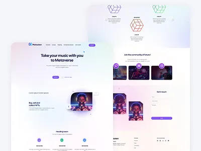 NFT Marketplace Platform / Landing page form landing page nft nft landing page pop up ui design