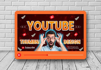 Creative Modern Youtube Thumbnail design. advertising business creative design graphic layout marketing mockup modern text thumbnail trand tranding vector youtube