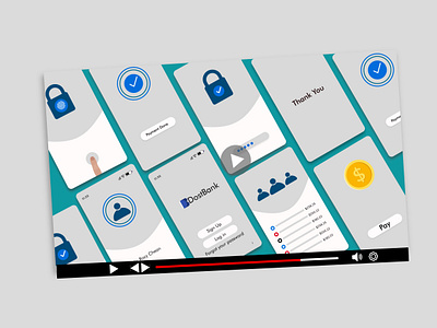 Mobile Banking UI Animation, Mobile app , UI Animation animation app appmotion banking mobile ui motion graphics ui uianimation uiux