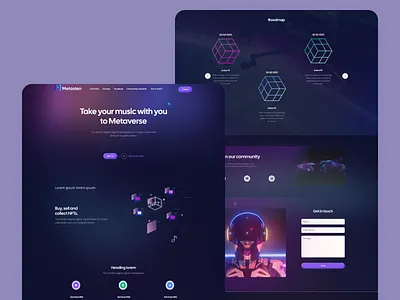 Nft Marketplace / Landing Page branding design form home page landing page nft pop up ui design