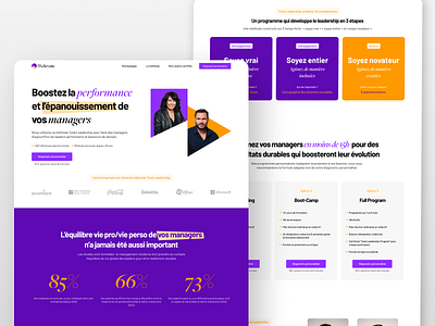 Education startup website colorful landing landing page lp modern modern website orange purple startup startup website textspan ui webdesign website