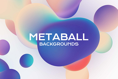 Metaball - Holographic Gradient Liquid Backgrounds 3d 3d render abstract backdrop background balls bright bubble c4d cinema 4d colorful decorative fluid gradient illustration liquid metaball vivid wallpaper