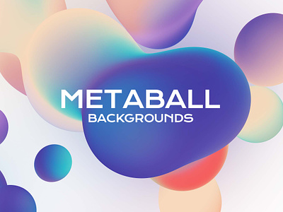 Metaball - Holographic Gradient Liquid Backgrounds 3d 3d render abstract backdrop background balls bright bubble c4d cinema 4d colorful decorative fluid gradient illustration liquid metaball vivid wallpaper