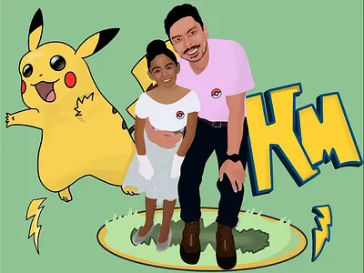 H&M arte artwork dibujo draw illustration pikachu pokemon portrait retrato