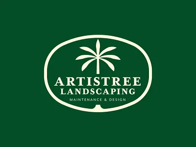 Artistree Landscaping art direction brand branding design graphic design landscaping lawn care logo palm tree print rebrand tree tree logo typography