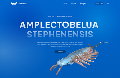 Prehistoric Creatures: Earth’s ancient wonders ui ux web web design website