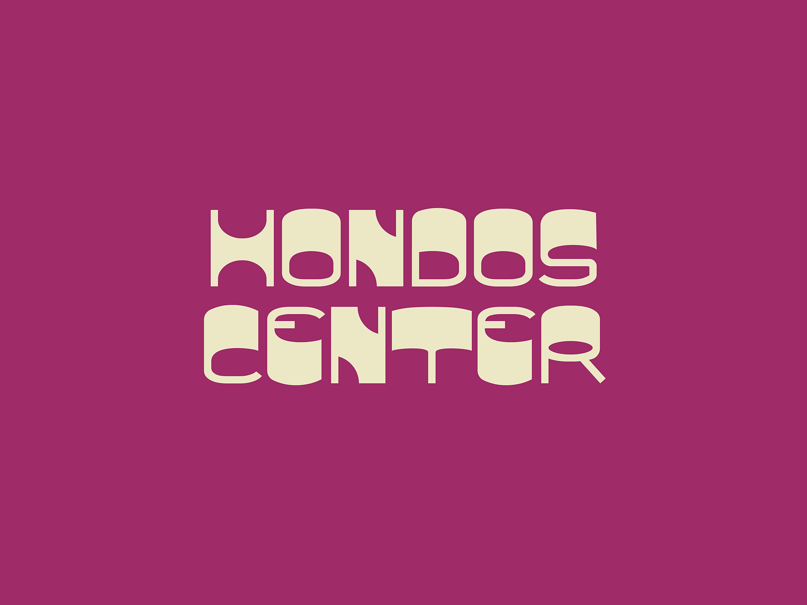 Hondos Center Retro Logo by Danae Priest on Dribbble