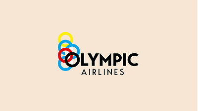 Olympic Airlines Retro Logo brand branding design greek illustration logo logotype retro