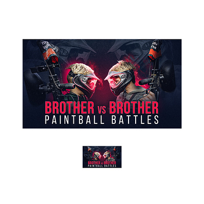 Boys Paintball Battle Youtube Thumbnail ad banner banner thumbnail youtube youtube thumbnail