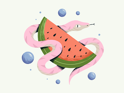 Snake Shake | Concept Can Packaging art bottle branding can colorful design flat graphic design illustration illustrator logo packaging pineapple plum shake snake soda watermelon