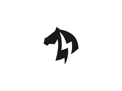 Horse Thunder Logo ado branding design graphic design illustration logo