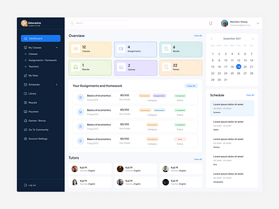 Dynamic Learning: LMS Dashboard Delight animation prototyping branding creative design dashboard design design designinspiration digitaldashboard educationaltechnology educationtech elearning figma interactivedesign lms modernui product design saas ui ui ux visualdesign webdesign