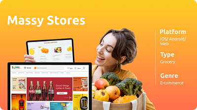 E-Grocery Website case case study design e commerce shopping ui