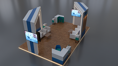 Exhibition stand booth Vol.1 3d architecture booth cinema 4d design event exhibition exterior ksa maxon riyadh