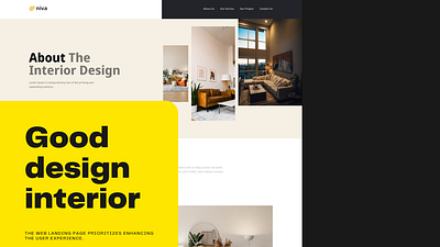 Web Landing Page - Interior Design animation app art branding design ecommerce graphic design illustraction interior design logo mobile motion graphics ui ux web web landing page
