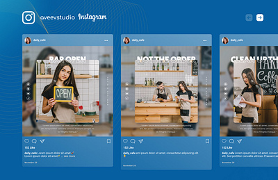 Bar Theme Instagram Feed Design feed instagram graphic design instagram design instagram template ui