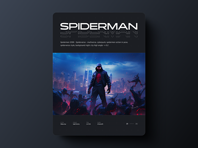 Spiderman design graphic design poster typography ui web