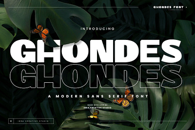 Ghondes – A Modern Sans Serif futuristic