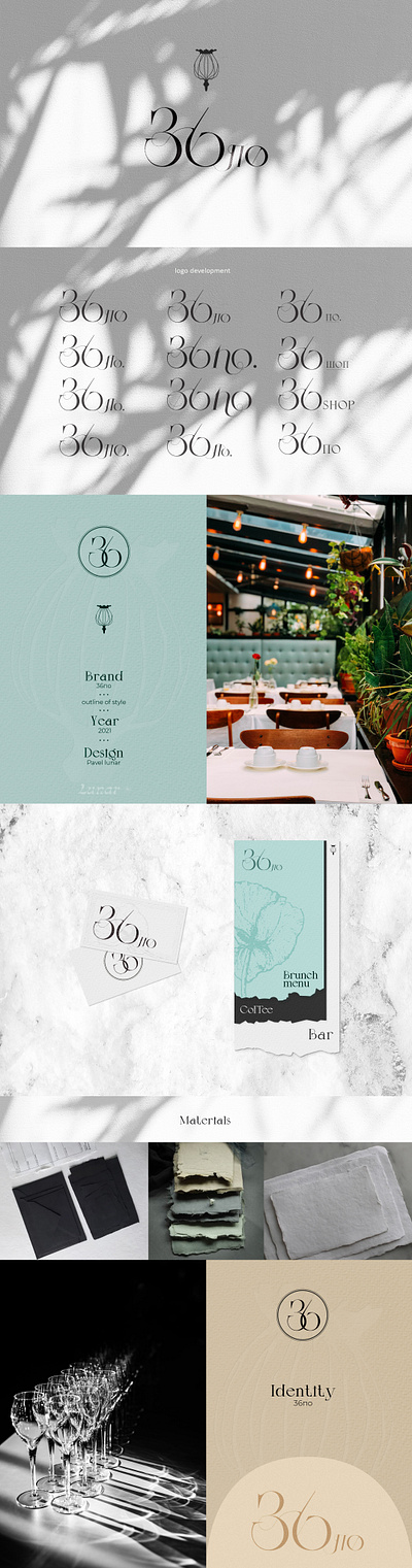 36po restaurant graphic design
