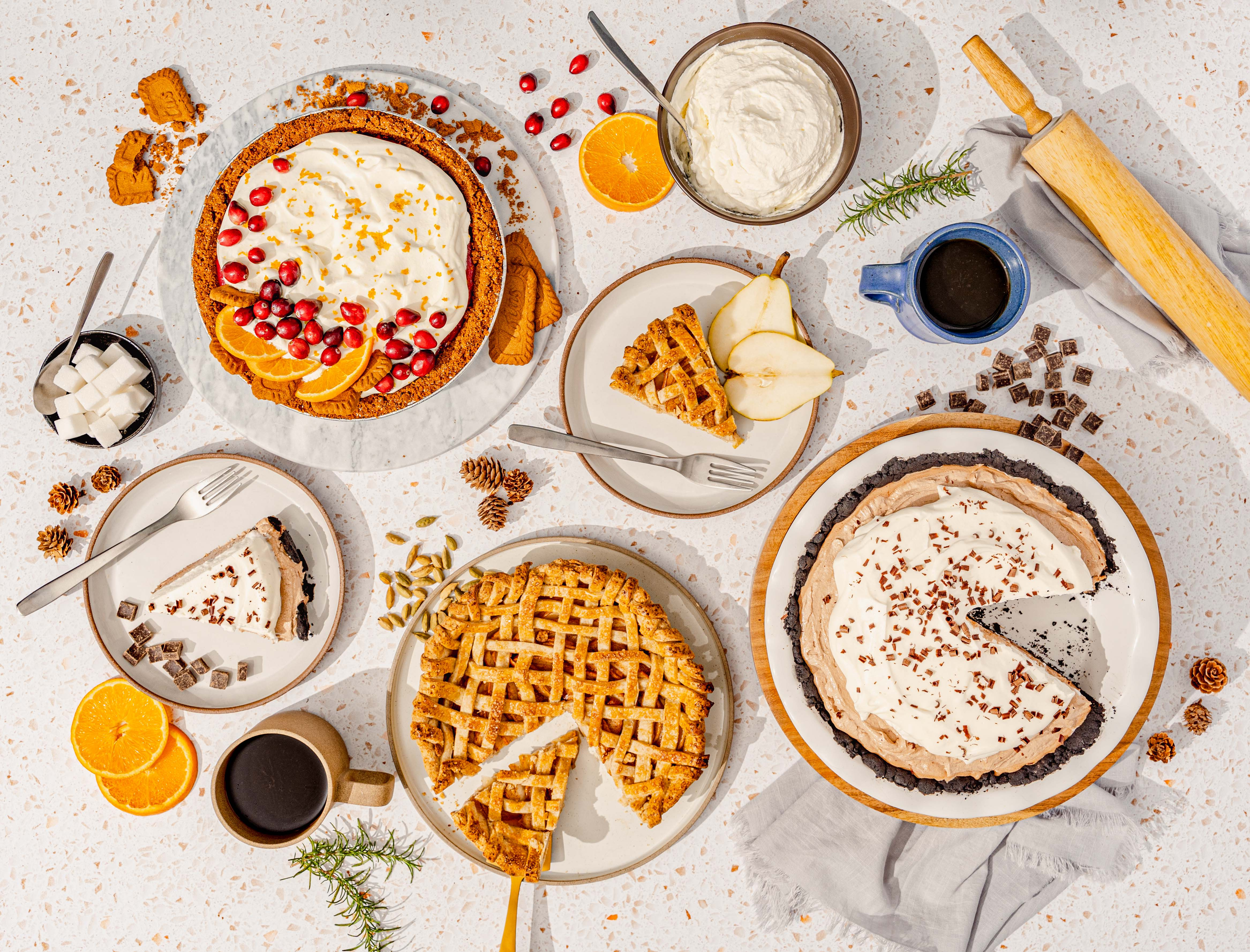 Holiday Pies for TOWN Magazine art direction art director arts and culture magazine design editorial editorial photography food and drink magazine design photo photo shoot photographer photography print design product photography publication design studio photographer styling town magazine