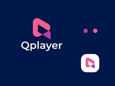 Logo, logo design, Player logo, Q logo, video icon abstract branding business logo creative design icon logo logo design logo maker mark minimalist modern logo music play player q logo simple symbol video icon video player