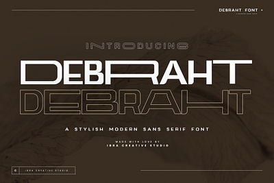 Debraht – A Stylish Modern Sans Serif futuristic