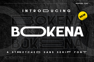 Bokena – A Stretched Sans Serif futuristic