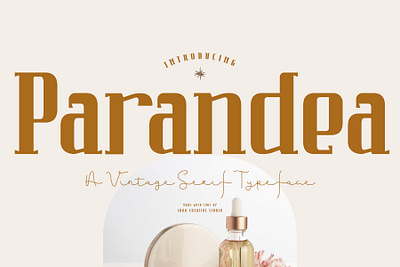 Parandea – A Vintage Serif Typeface simple font