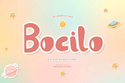 Bocilo – A Cute Bubbly Font happy